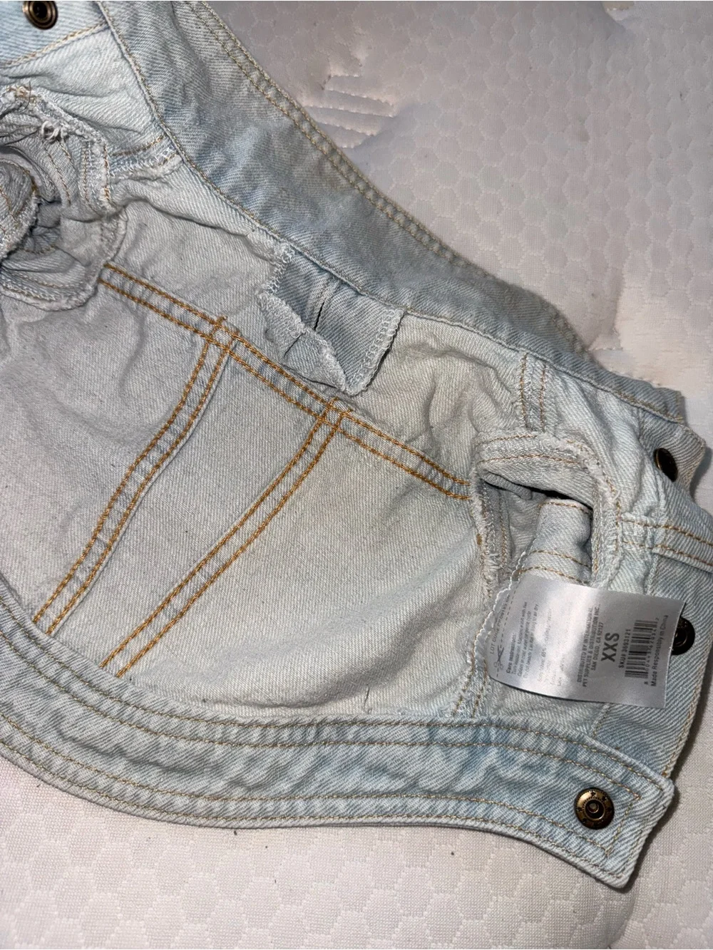 100. reddy Light Blue Denim Jacket dog size xxs